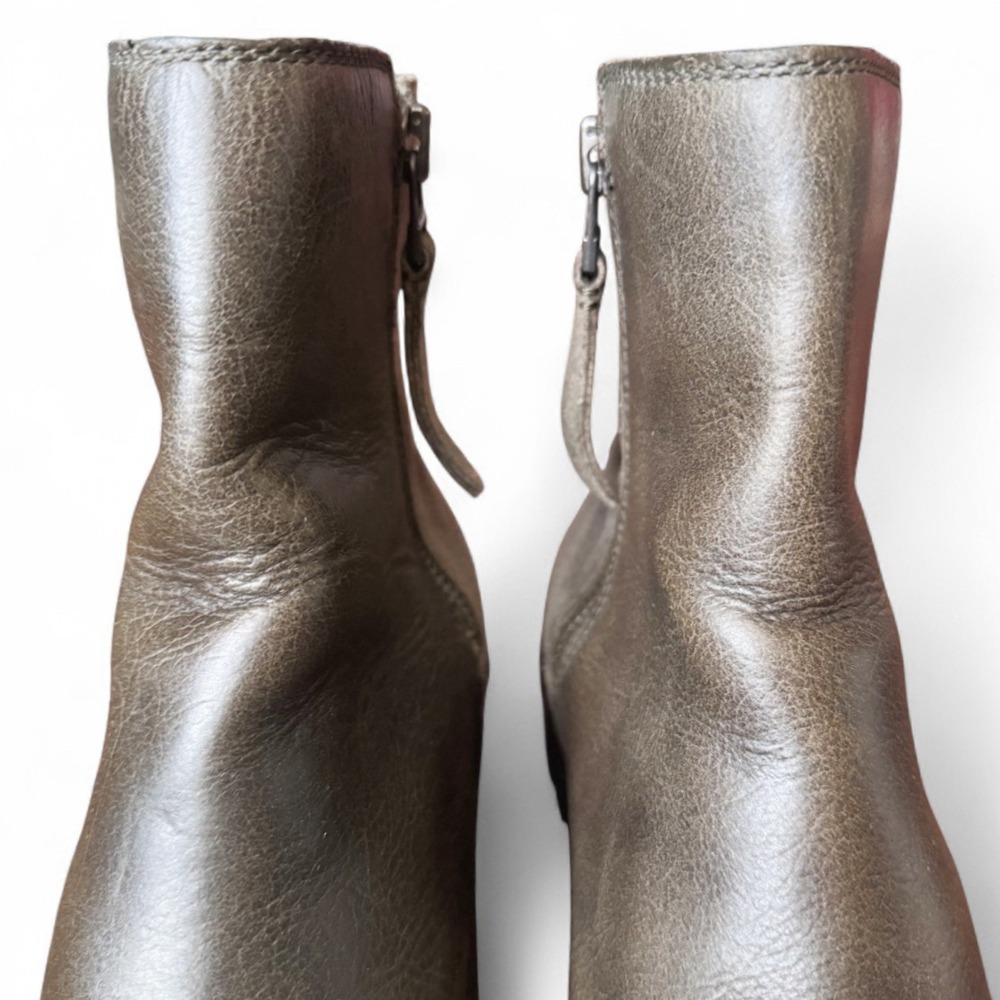 Sorel Phoenix Zip Boots Women's 9 Olive Green Leather Suede Waterproof Winter - Picture 7 of 16